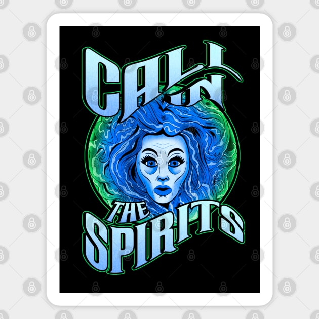 Madame Leota Calls the Spirits Magnet by LeMae Macabre